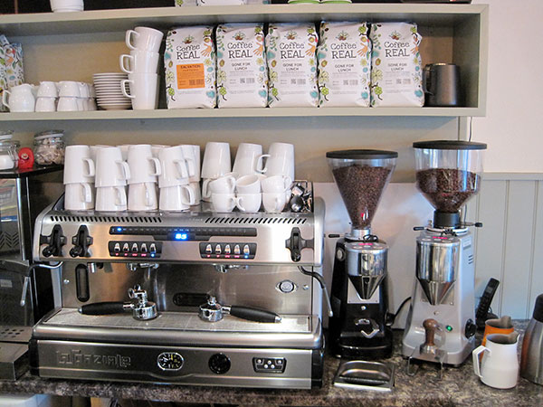 A photo the Cafés new Coffee Machine