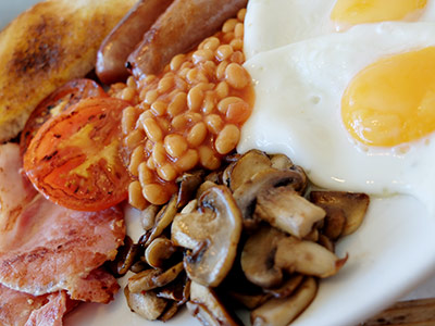 Photo of a fabulous full English breakfast